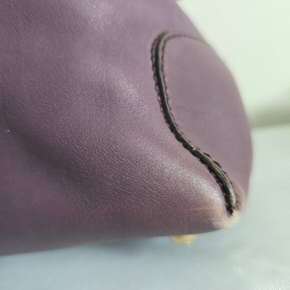 Tod's D-styling Handbag Leather Purple Lavender Large - Picture 12 of 12